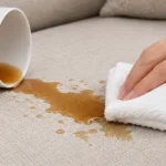 نحوه پاک کردن لکه چای از روی مبل برای لکه های تازه و لکه های قدیمی خشک شده